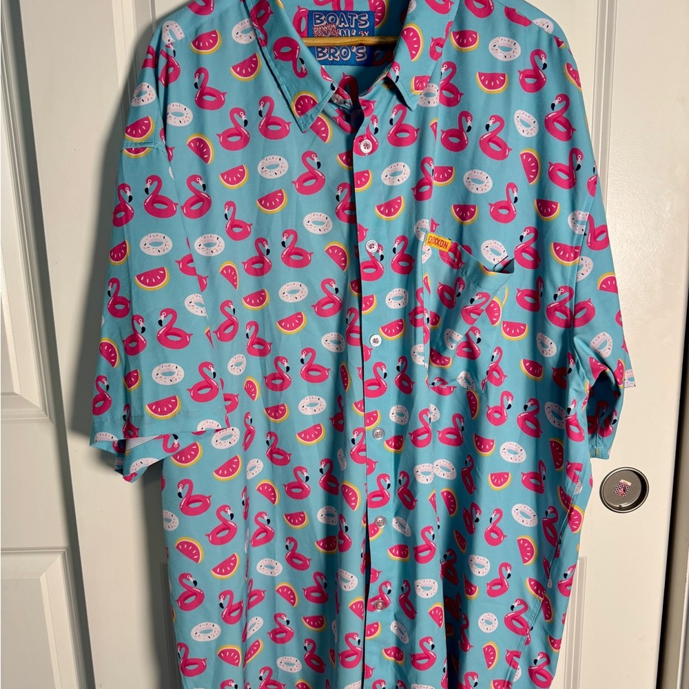 DIXXON Men's Boats 'N' Bros w/Flamingos Size 5X 0022 GS-7